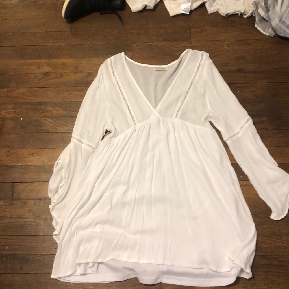 White tunic dress